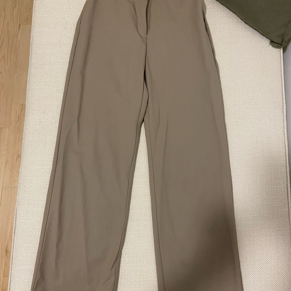 Babaton Wide Leg Tan Pants